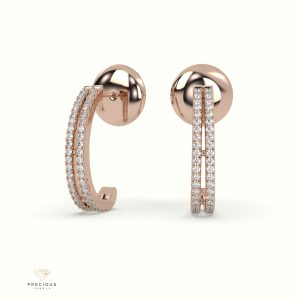 diamond hoop earrings