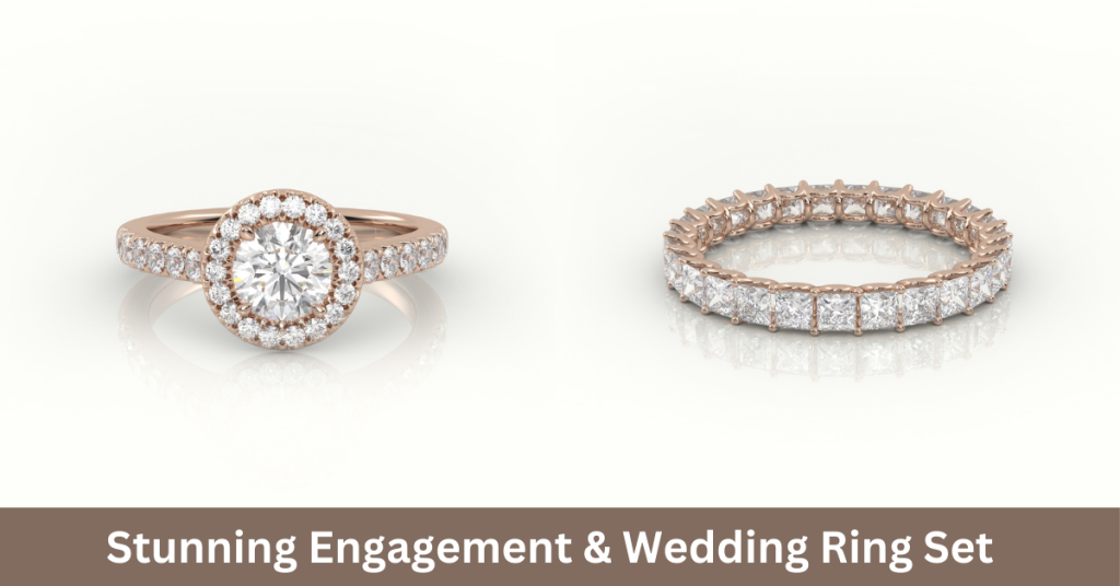 Stunning Engagement & Wedding Ring Set