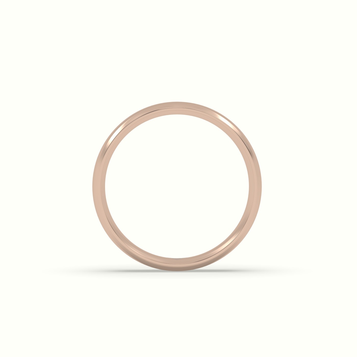 18k rose gold modern court wedding band Photos & images