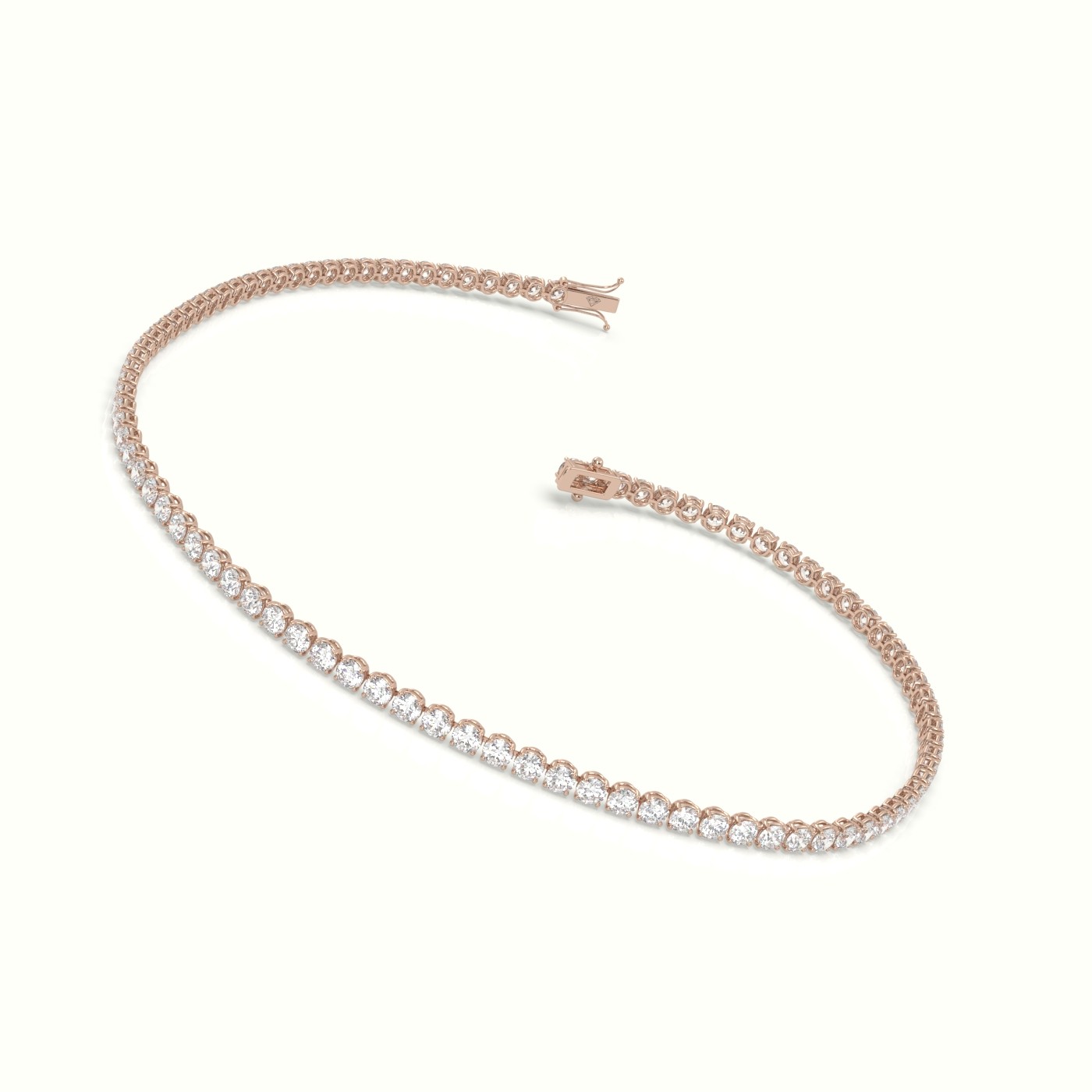 18k rose gold  tennis bracelet 1.86 carat diamonds Photos & images