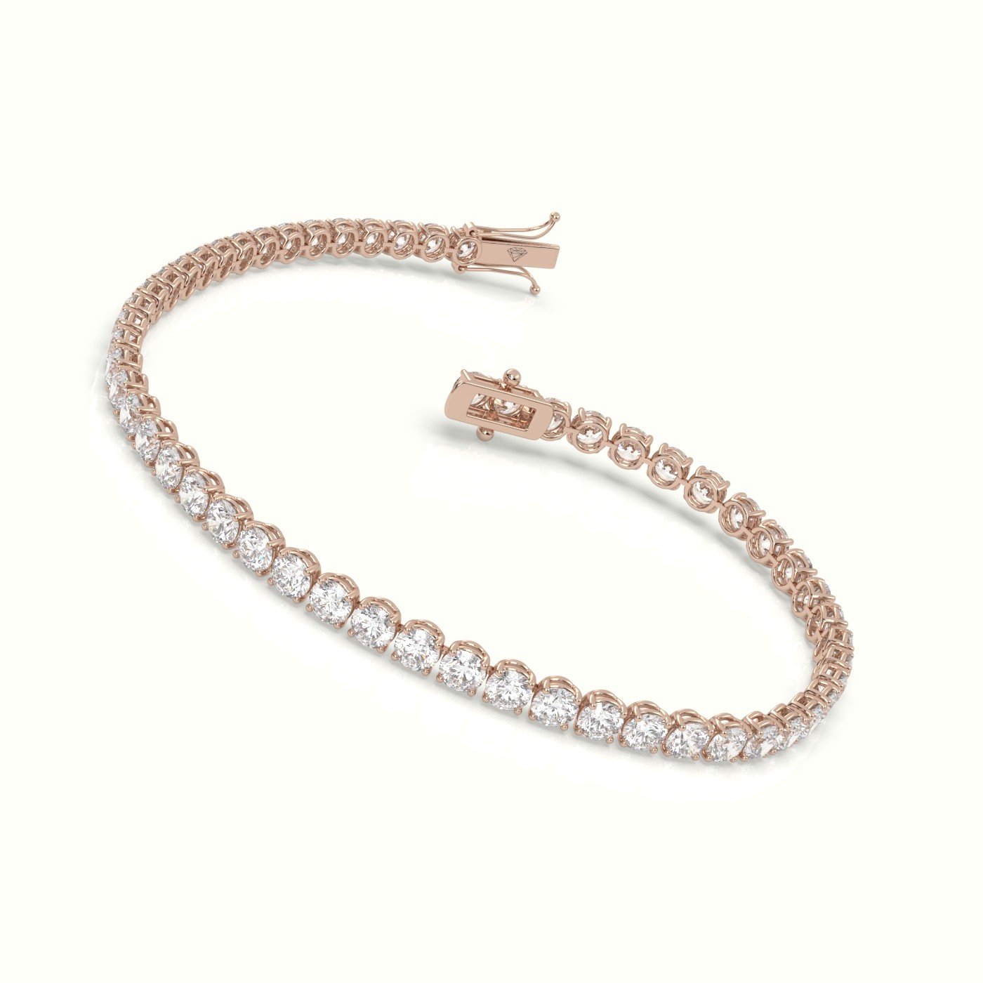 18k rose gold  tennis bracelet 5.60 carat diamonds Photos & images